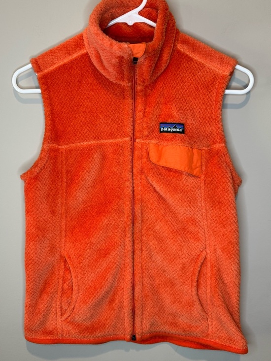 Patagonia Jackets & Blazers - Patagonia Fleece Vest Womens Orange Full Zip Polartec Outdoor Small Lightweight